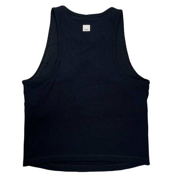 VUORI Womens Medium Pose Plyo Ribbed Black Tank - Picture 3 of 8
